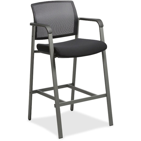 Lorell Stool, f/Guests, Mesh Back, 23-5/8"x22-78"x42-7/8", Black LLR30954 - main